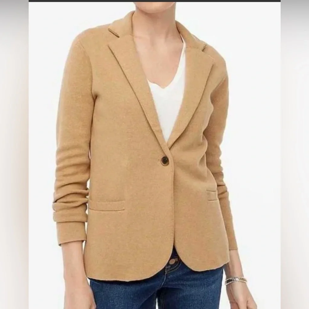 J.Crew Factory Schoolboy Sweater Blazer - Heather Acorn - XS - BNWT - Picture 3 of 8